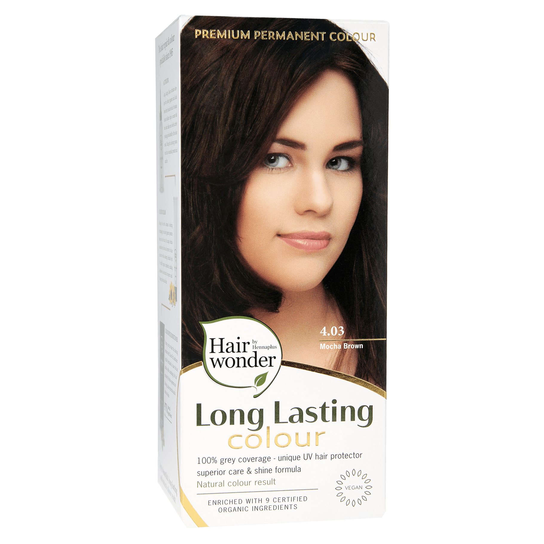 Hairwonder Long lasting colour 4.03 mocha brown 100.00 Milliliter