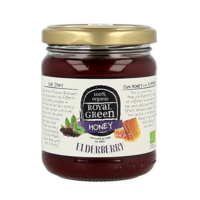 Royal Green Elderberry honey bio 250 Gram