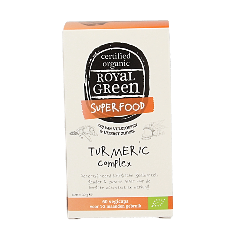 Royal Green Turmeric complex bio 60 Vegetarische capsules