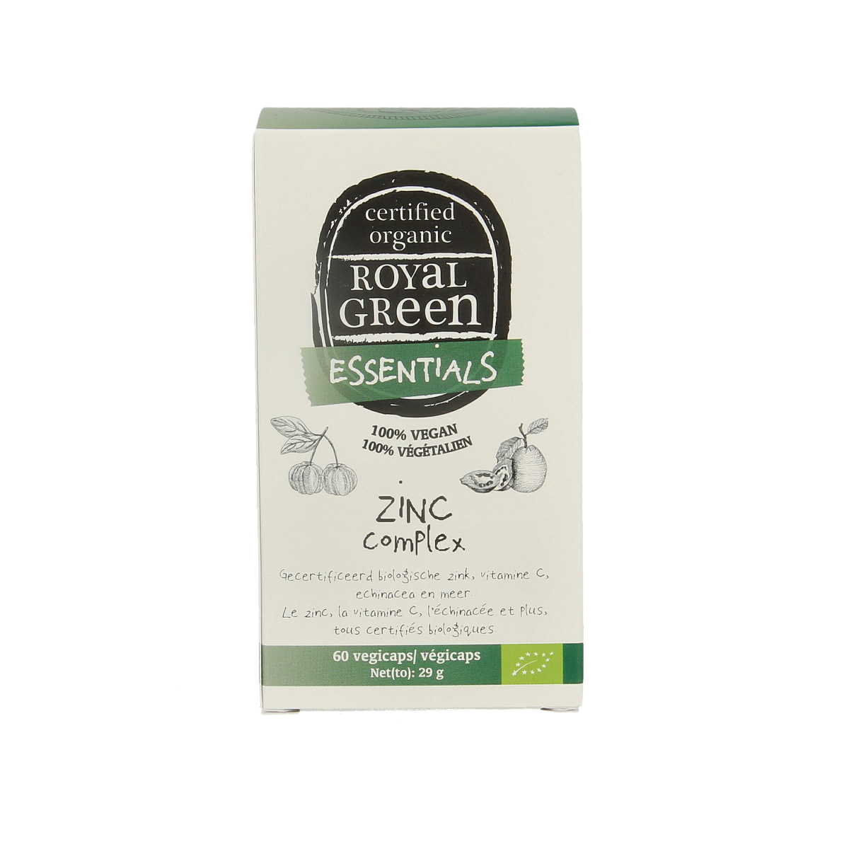 Royal Green Zinc complex bio 60.00 Vegetarische capsules