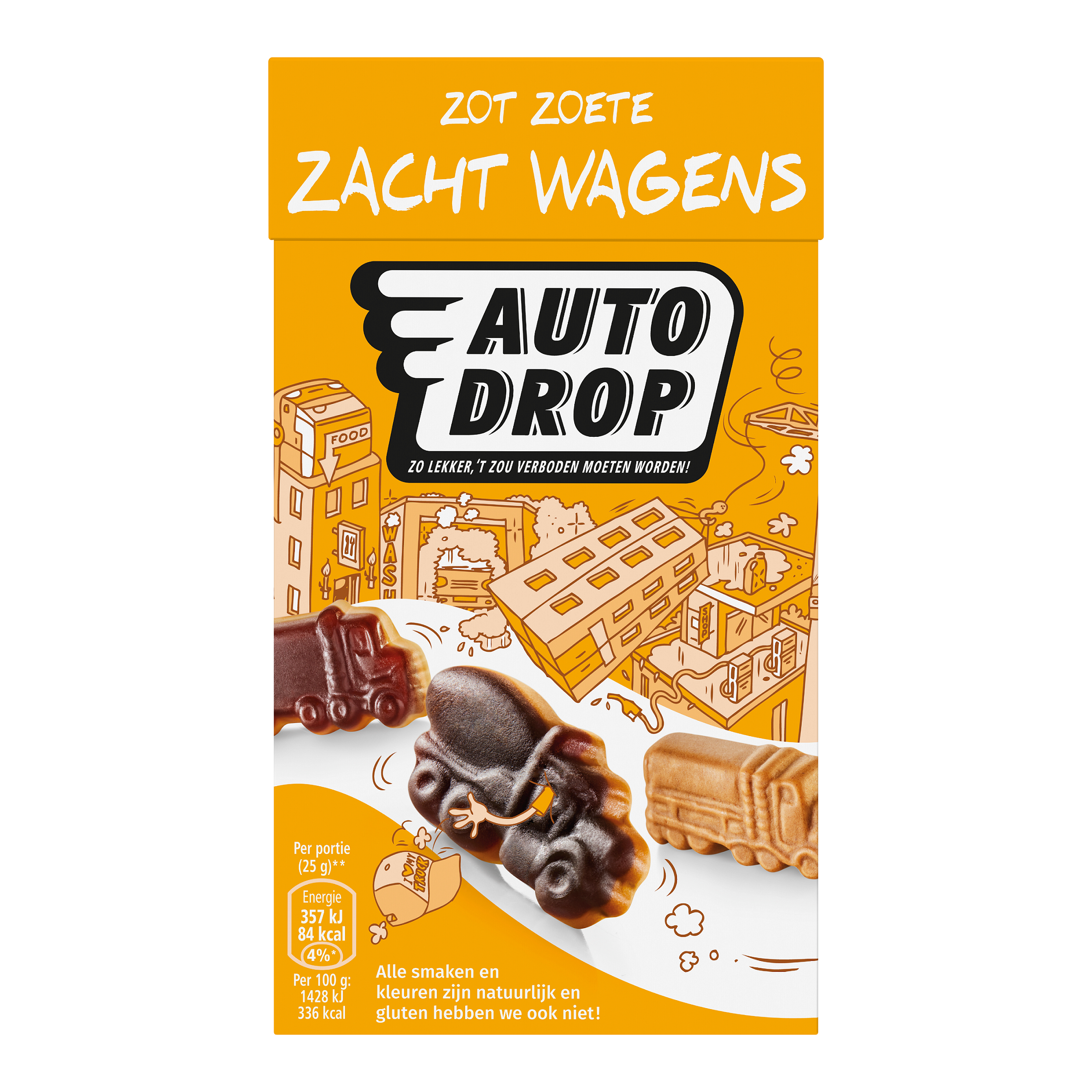 Autodrop Zot zoete zacht wagens 235.00 Gram