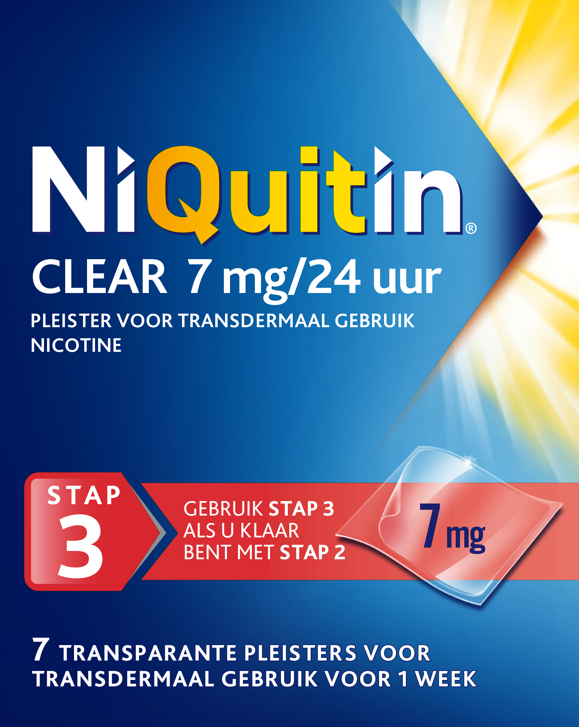 Niquitin Stap 3 7mg 7 Stuks