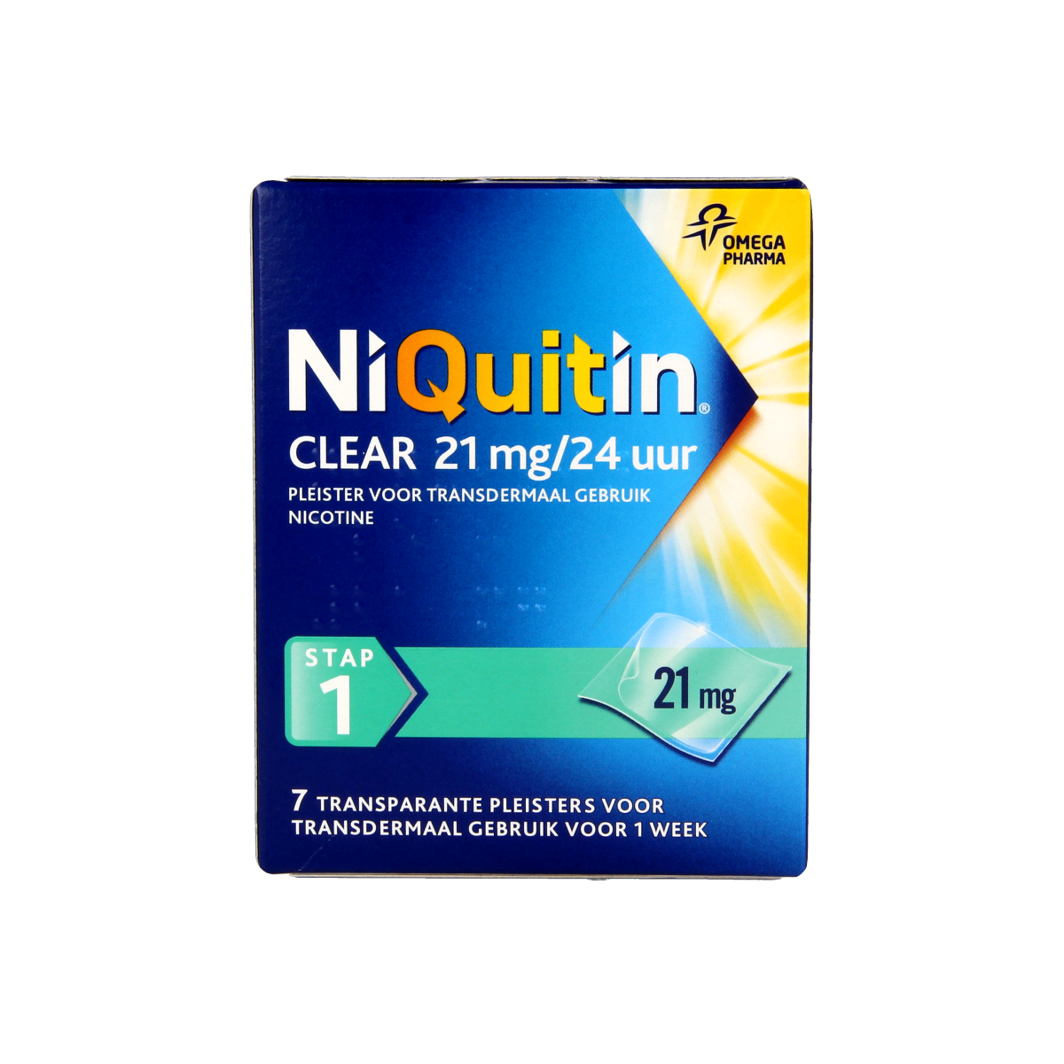 Niquitin Stap clear 21mg/24 uur 7.00 Stuks