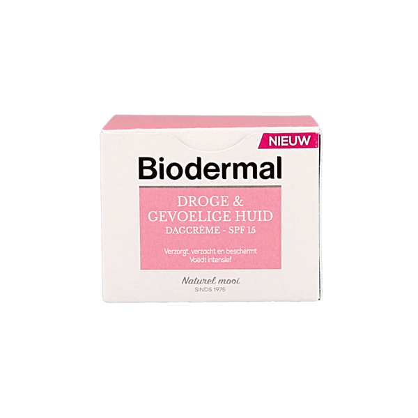 Biodermal Dagcreme droge en gevoelige huid 50.00 Milliliter