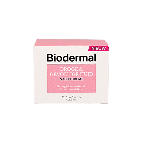 Biodermal Nachtcreme droge en gevoelige huid 50.00 Milliliter