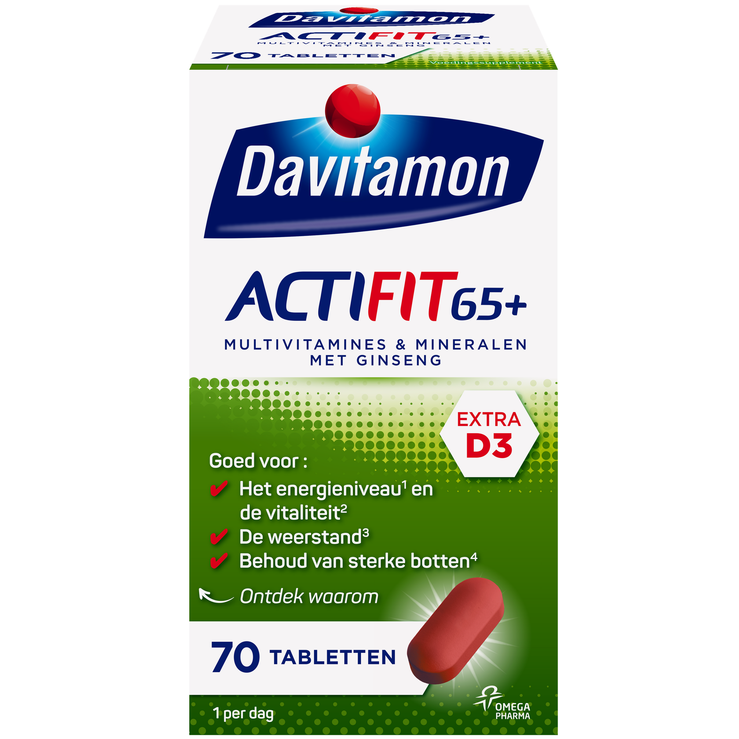 Davitamon Actifit 65+ 70 Tabletten