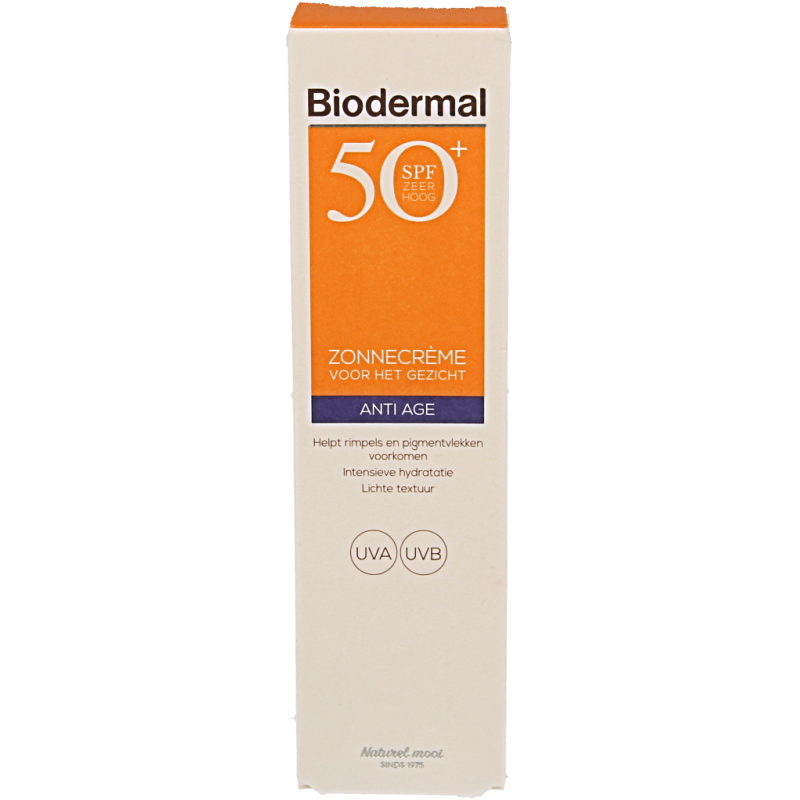 Biodermal Anti age creme gezicht SPF50+ 40 Milliliter