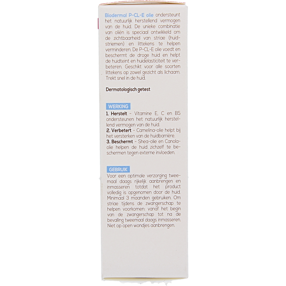Biodermal P-CL-E olie 75.00 Milliliter