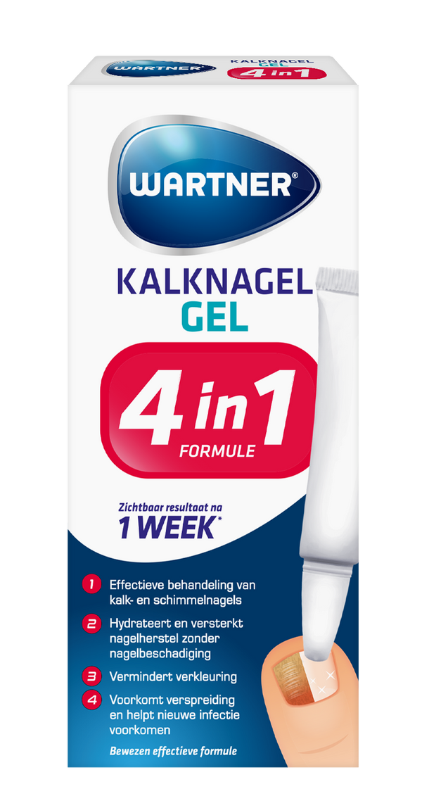 Wartner Kalknagelgel 4 in 1  7 Milliliter