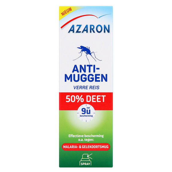 Azaron Anti muggen 50% deet spray 50.00 Milliliter