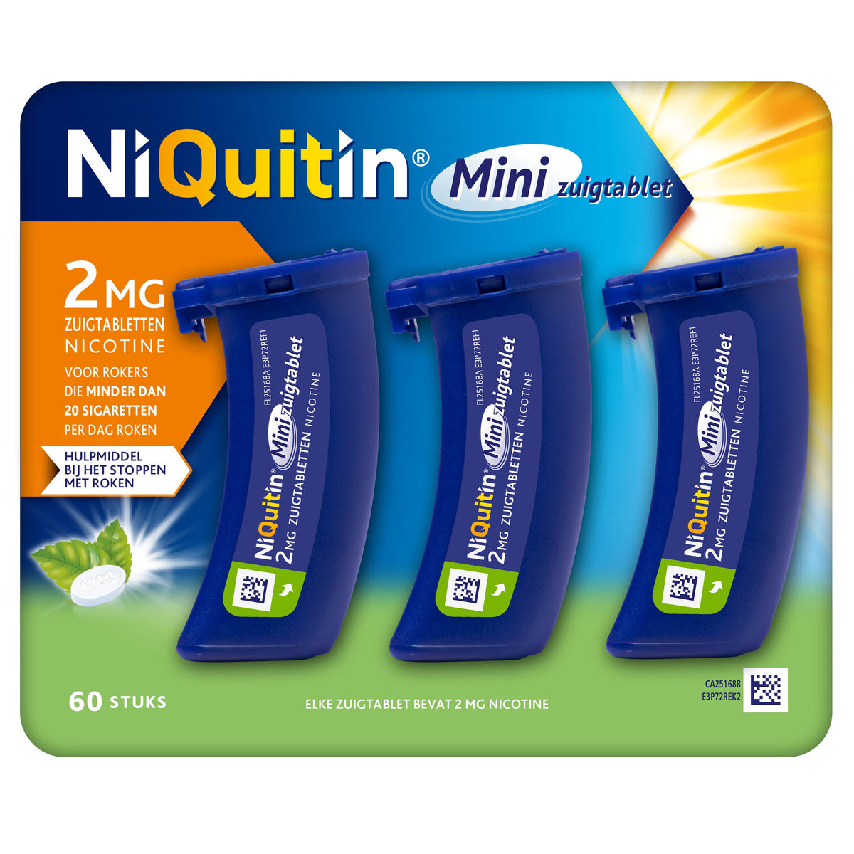 Niquitin Zuigtablet mini mint 2mg 60.00 Zuigtabletten