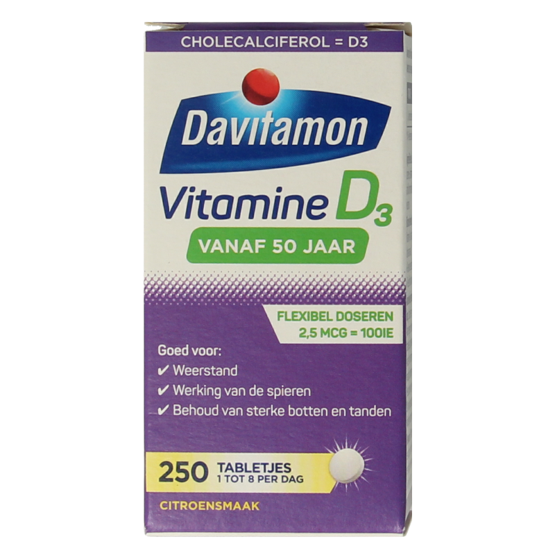 Davitamon Vitamine D 50+ 250 Tabletten