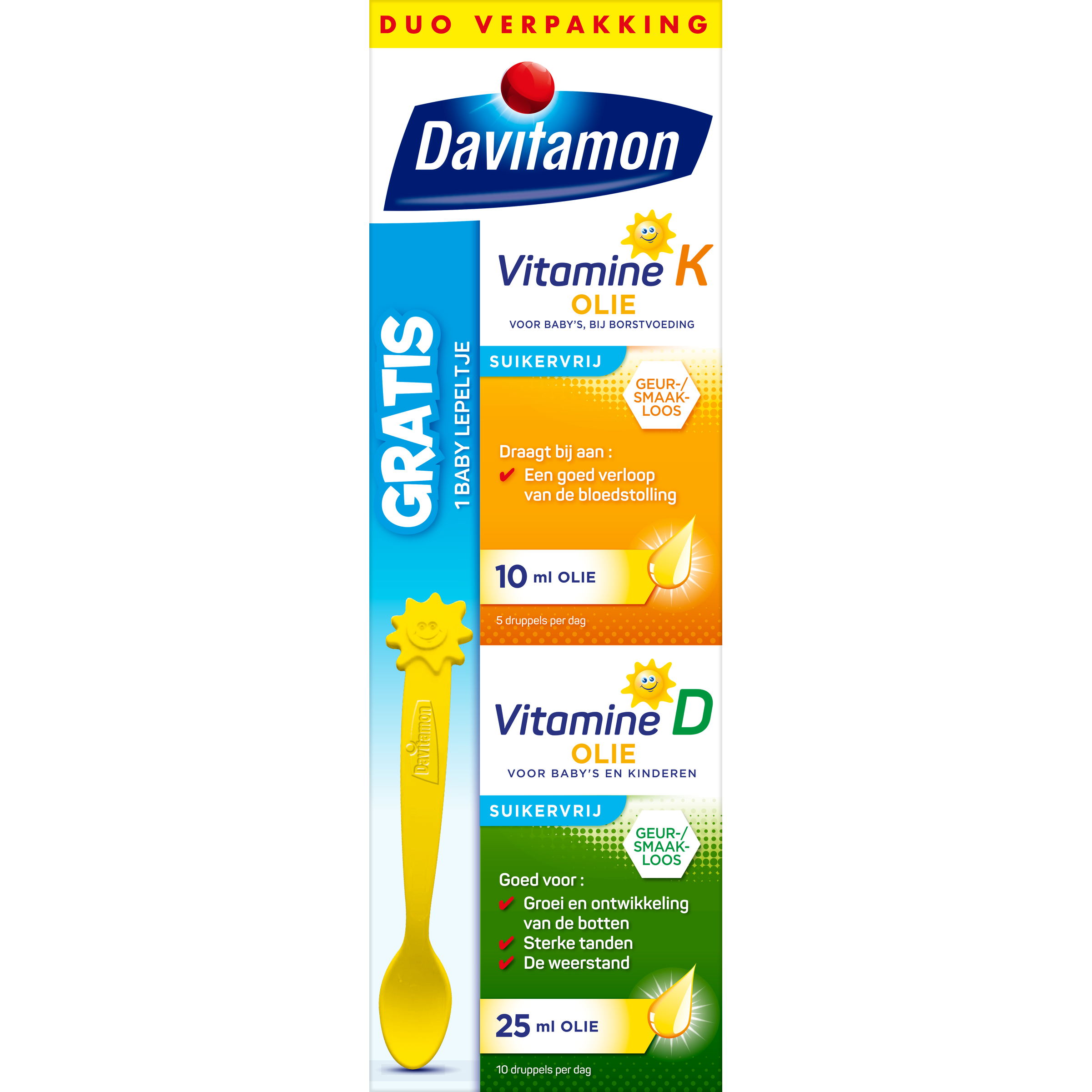 Davitamon Baby vitamine D & K 25mcg 35 Milliliter