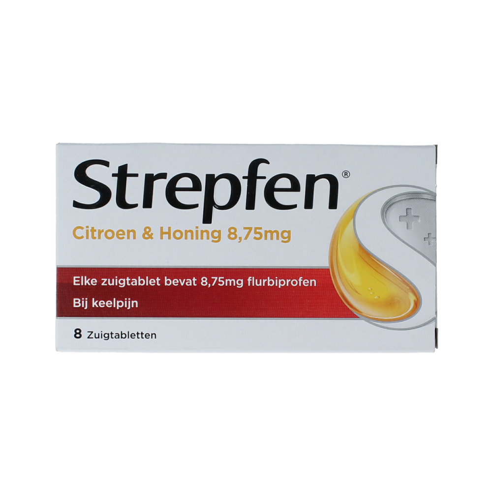 Strepfen Citroen & honing 8.00 Zuigtabletten
