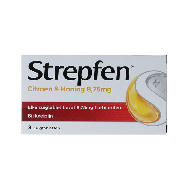 Strepfen Citroen & honing 8.00 Zuigtabletten
