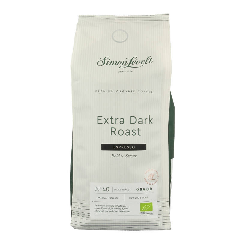 Simon Levelt Cafe N40 espresso extra dark roast bio 500 Gram