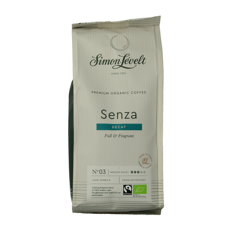 Simon Levelt Cafe organico senza decaf bio 250 Gram