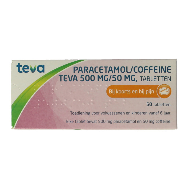 Teva Paracetamol coffeine 500/50 50 Tabletten