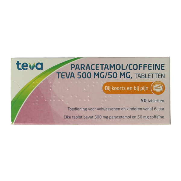 Teva Paracetamol coffeine 500/50 50.00 Tabletten