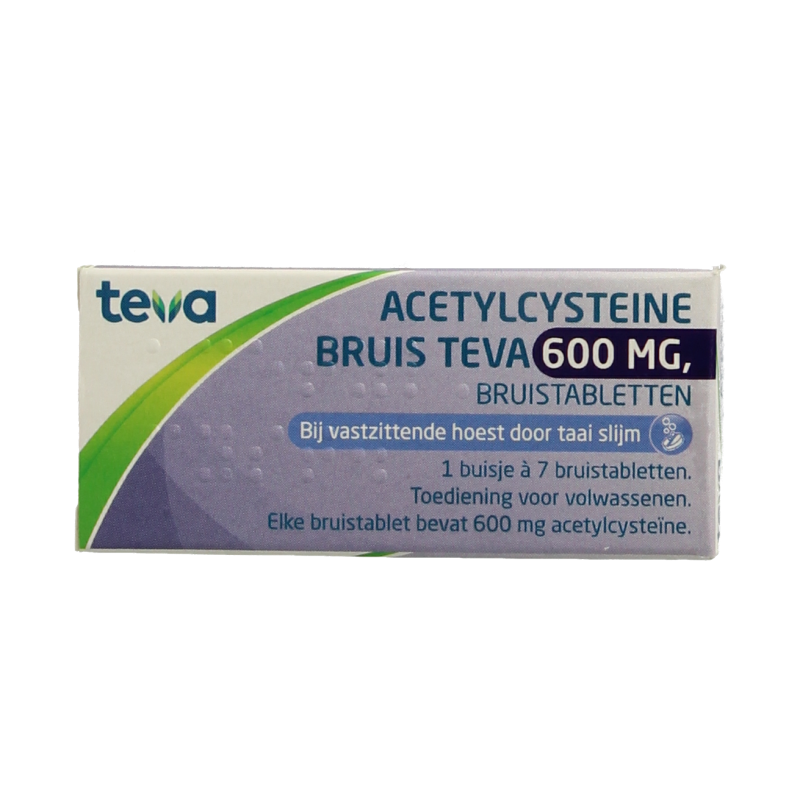 Teva Acetylcysteine 600mg 7 Bruistabletten