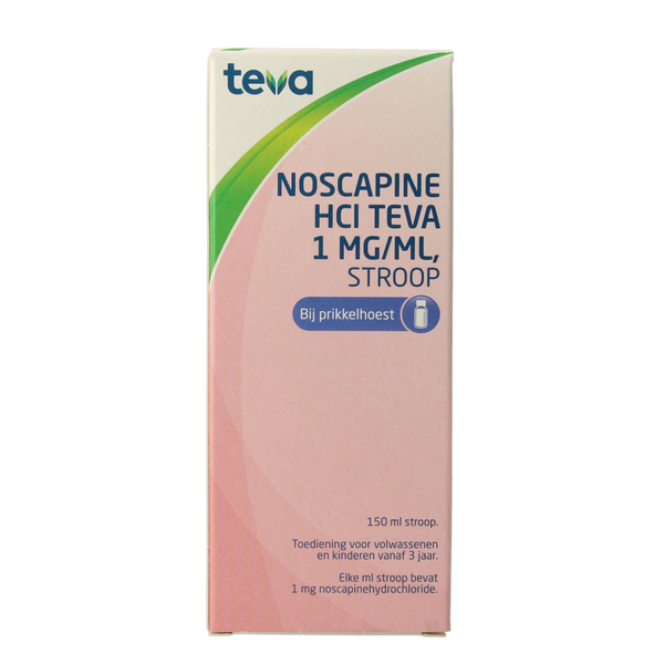 Teva Noscapine siroop HCL 150.00 Milliliter