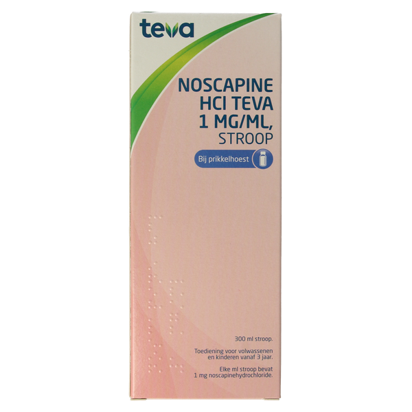 Teva Noscapine siroop HCL 300.00 Milliliter