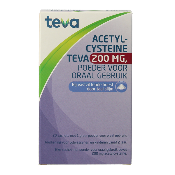 Teva Acetylcysteine 200mg 20.00 Sachets