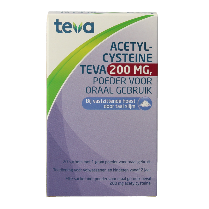 Teva Acetylcysteine 200mg 20 Sachets