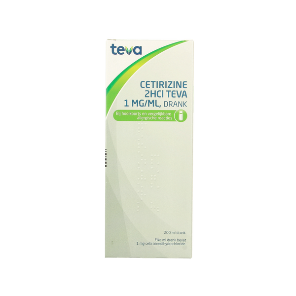 Teva Cetirizine 2HCl 1mg/ml 200.00 Milliliter