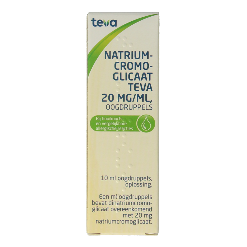 Teva Natriumcromoglicaat 20mg oogdruppels 10 Milliliter