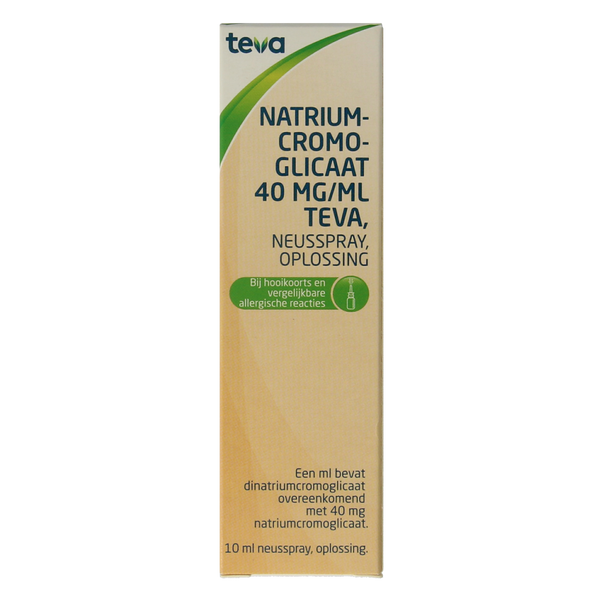 Teva Natriumcromoglicaat 40mg neusspray 10.00 Milliliter