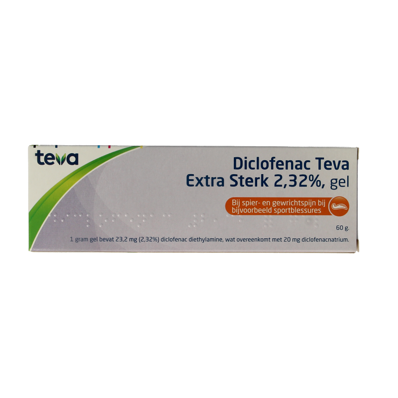 Teva Diclofenac 2,32% extra sterk 60 Gram
