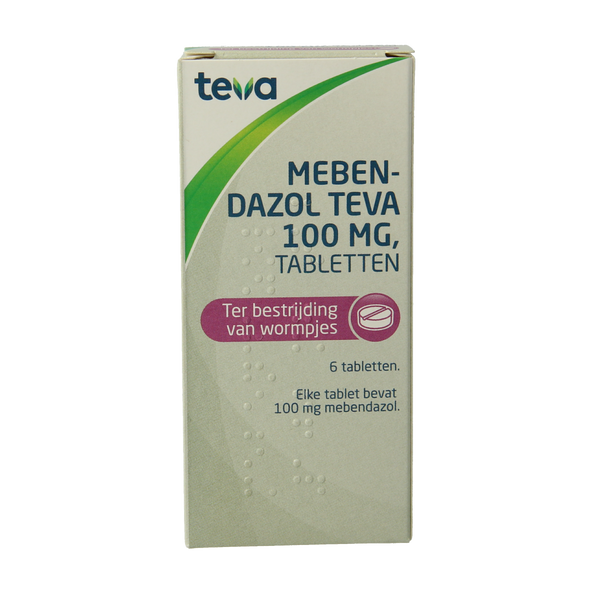 Teva Mebendazol 100mg 6.00 Stuks