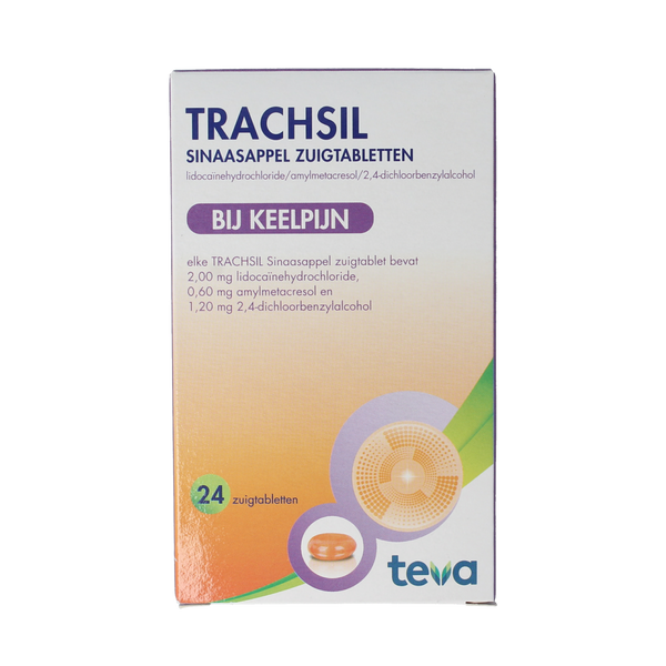 Teva Trachsil sinaasappel 24.00 Zuigtabletten