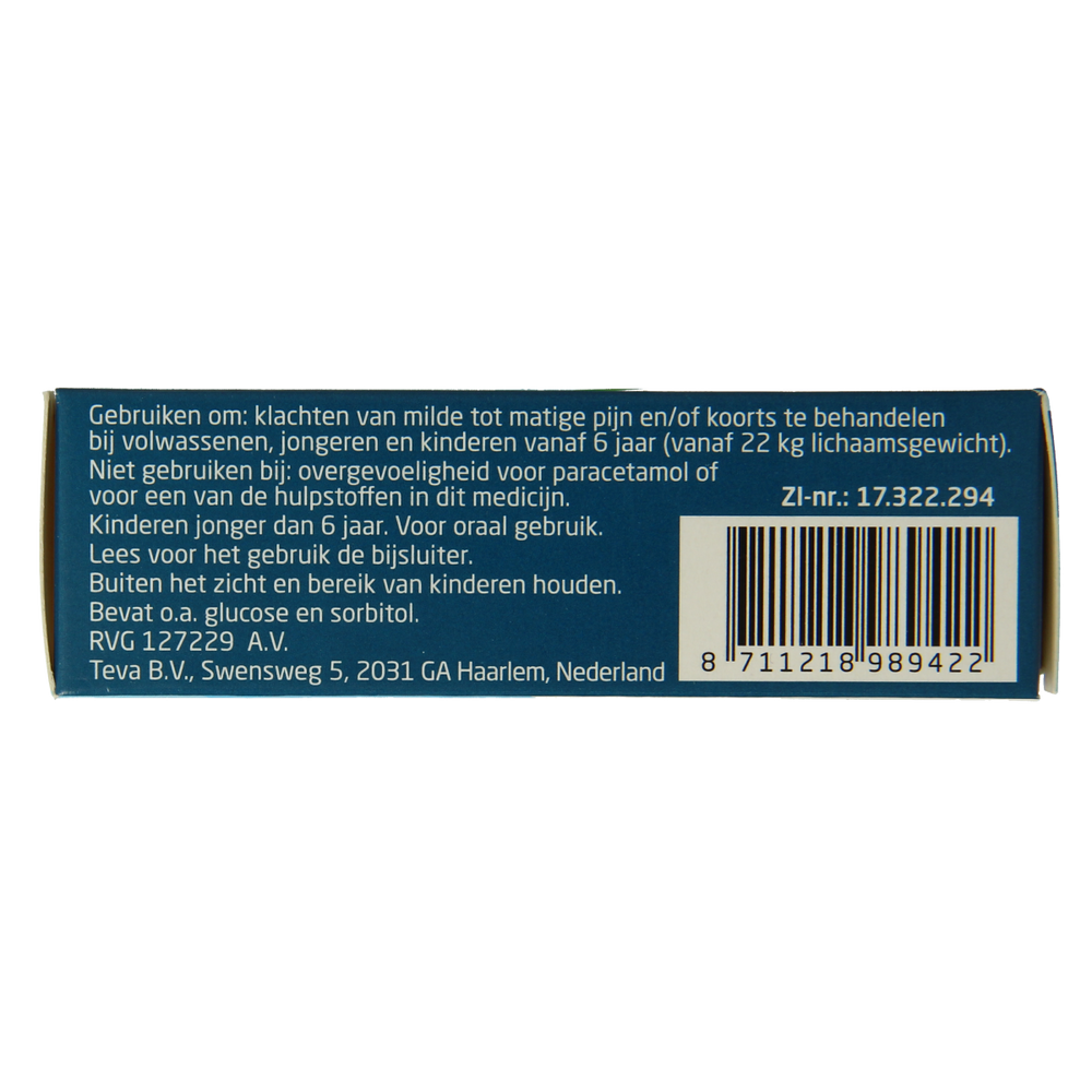 Teva Paracetalgin 500mg 20.00 Stuks