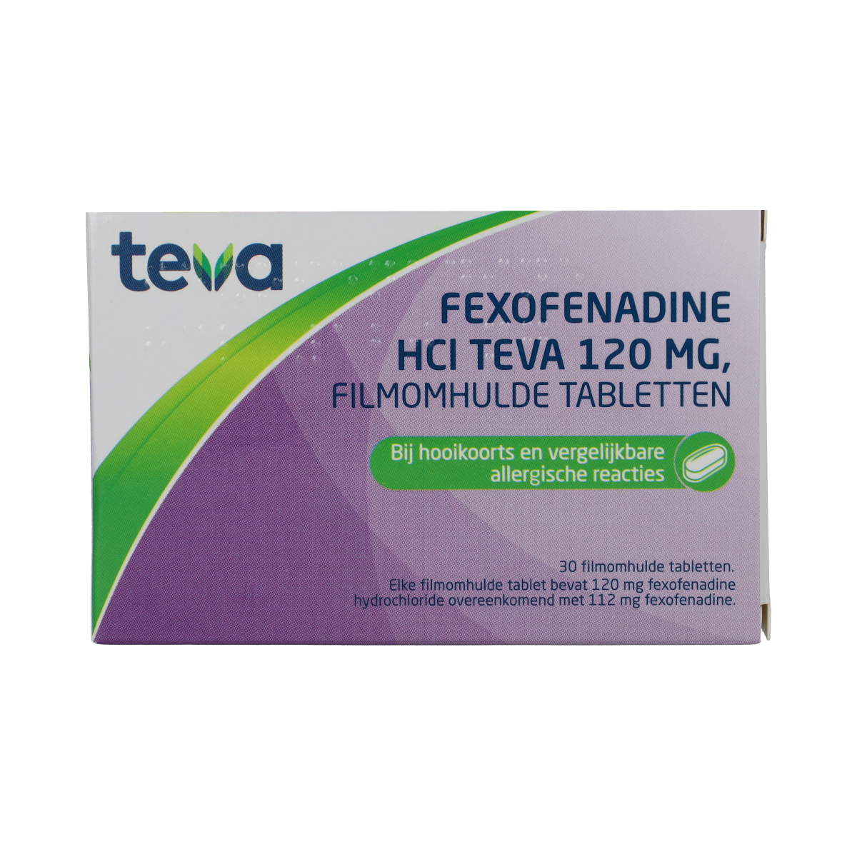 Teva Fexofenadine HCl 120mg 30.00 Tabletten