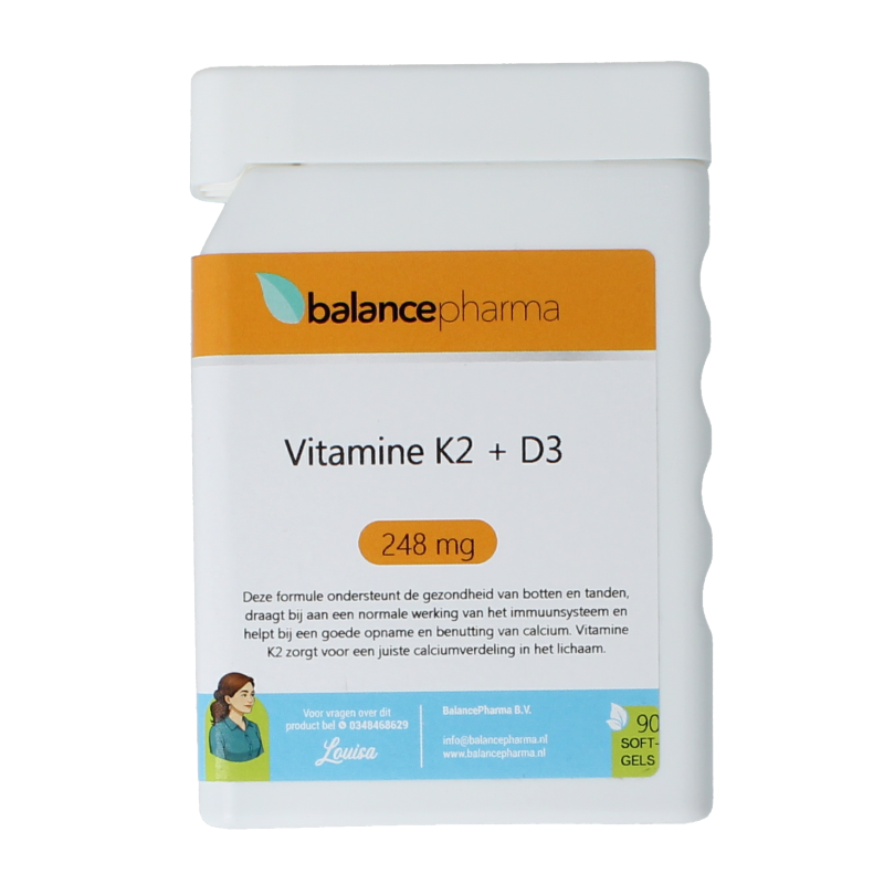 Balancepharma Supplements 53 Vitamine K2 + Vitamine D3 90 Softgels