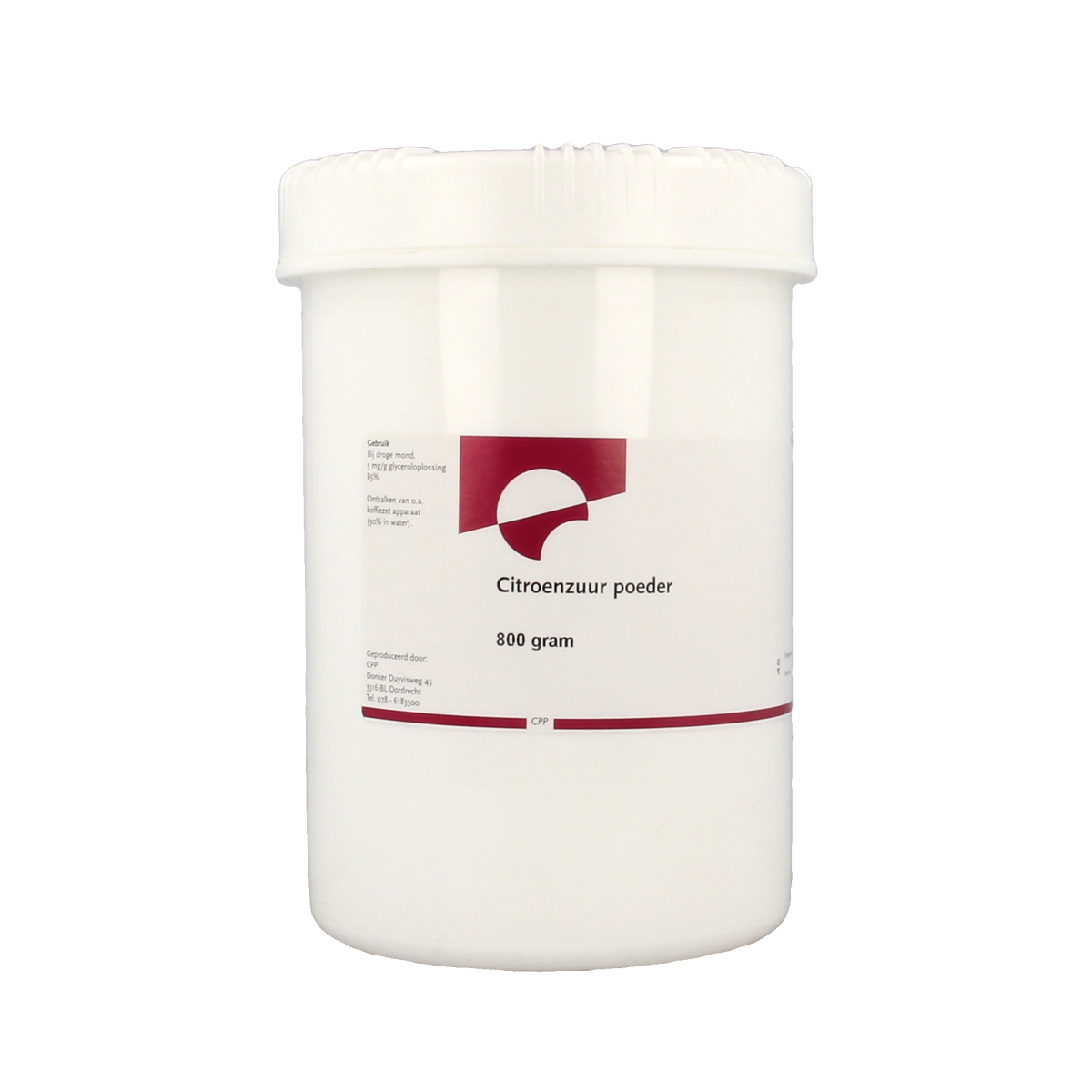 Orphi Citroenzuur 800.00 Gram
