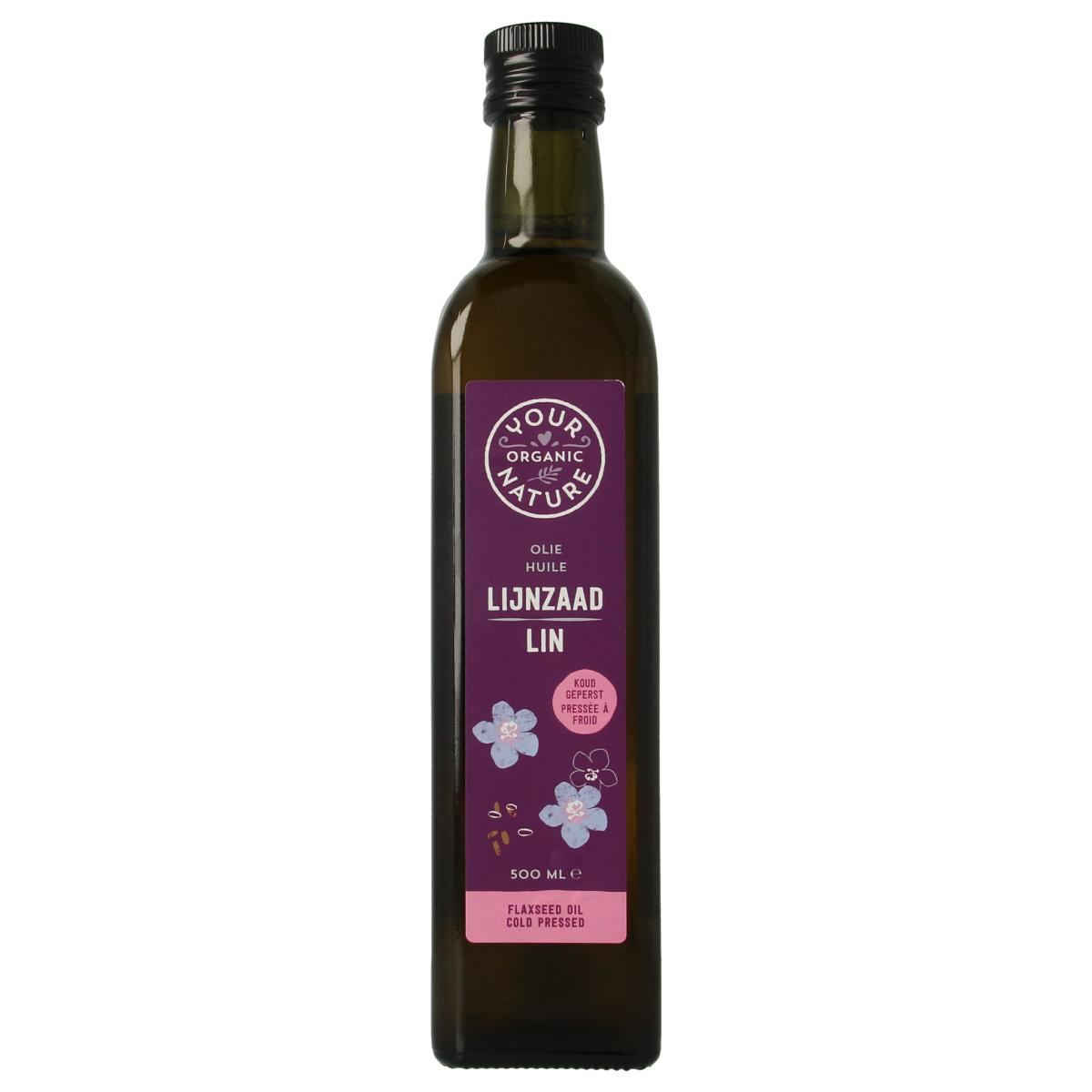 Your Organic Nature Lijnzaadolie bio 500.00 Milliliter