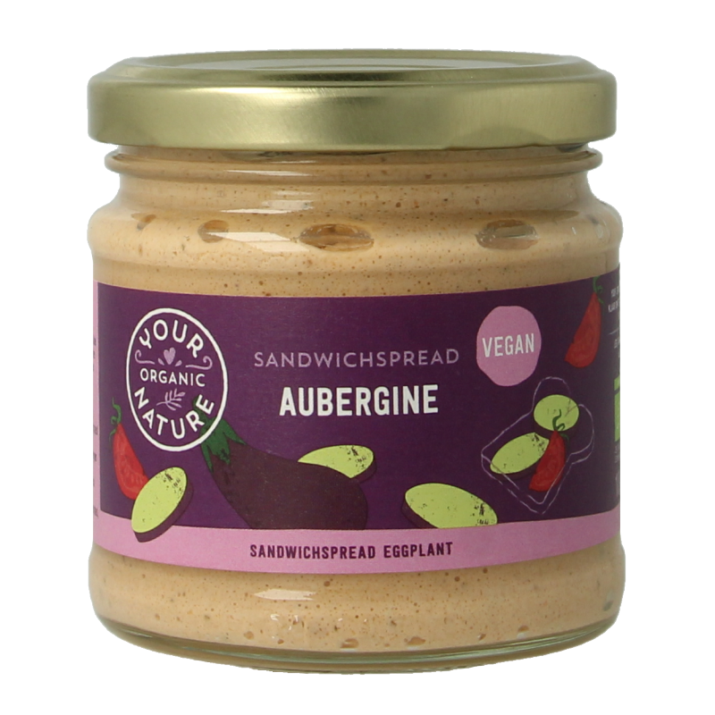 Your Organic Nature Sandwichspread aubergine bio 180 Gram
