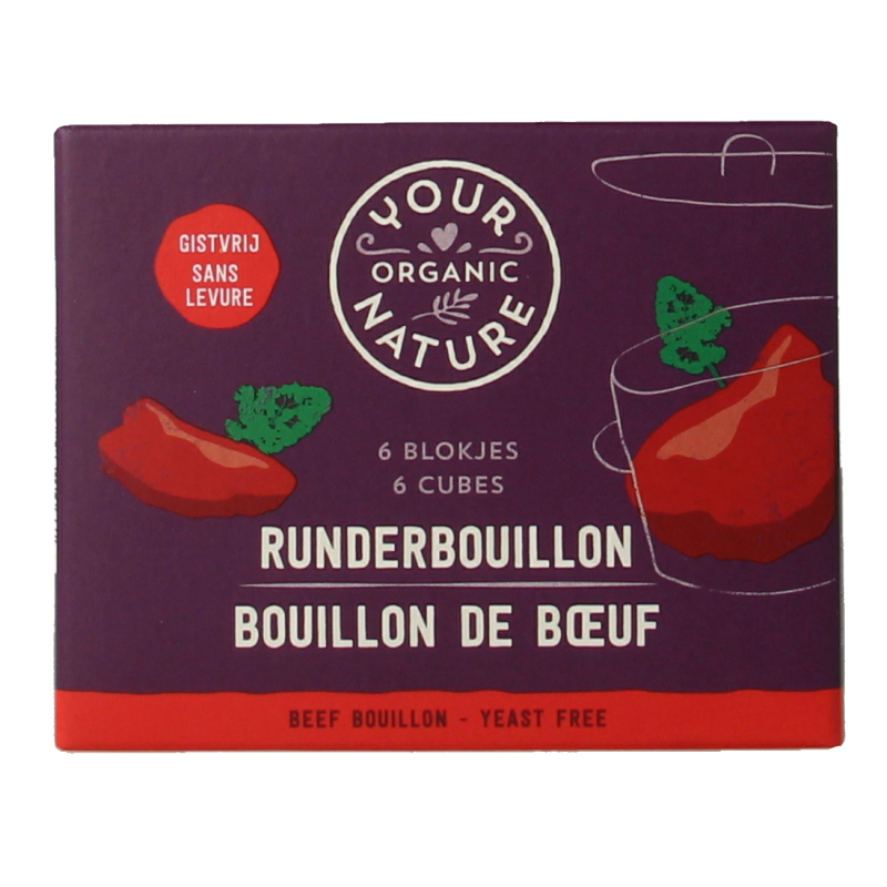 Your Organic Nature Runderbouillon helder zonder gist bio 66 Gram