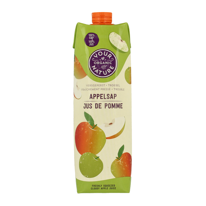 Your Organic Nature Appelsap vers geperst bio 1 Liter
