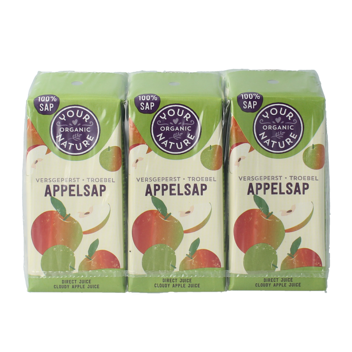 Your Organic Nature Appelsap 200ml bio 6.00 Stuks