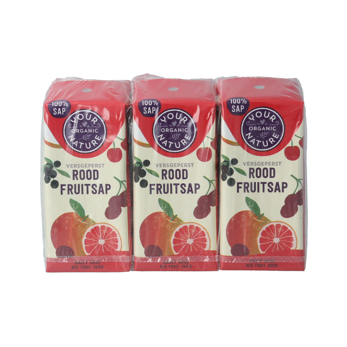 Your Organic Nature Rood fruitsap 200 ML bio 6.00 Stuks