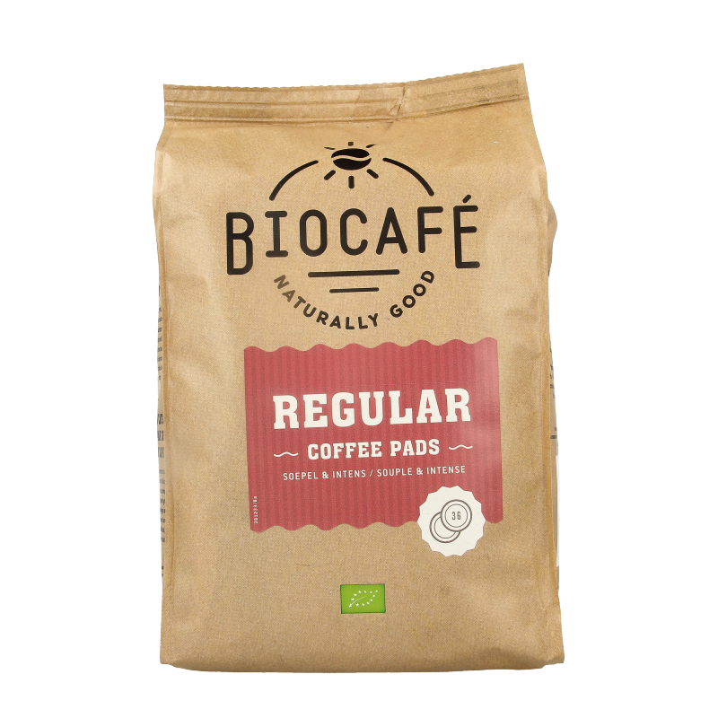 Biocafe Coffee pads regular bio 36 Stuks