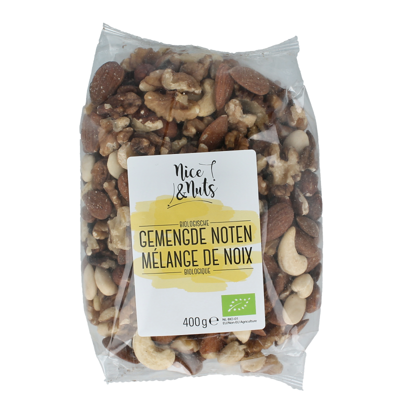 Nice & Nuts Gemengde noten bio 400 Gram