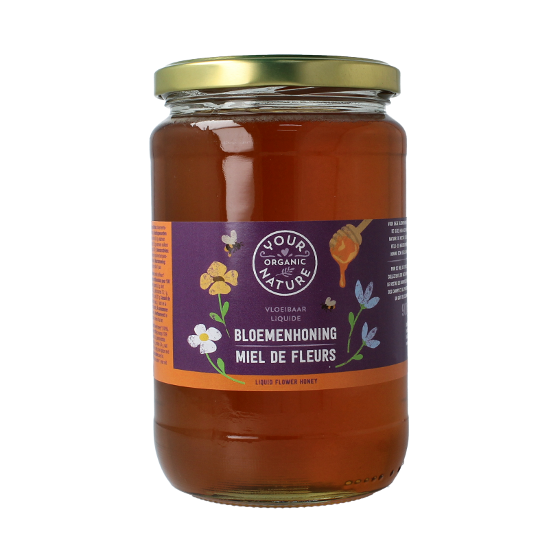 Your Organic Nature Bloemenhoning vloeibaar bio 900 Gram