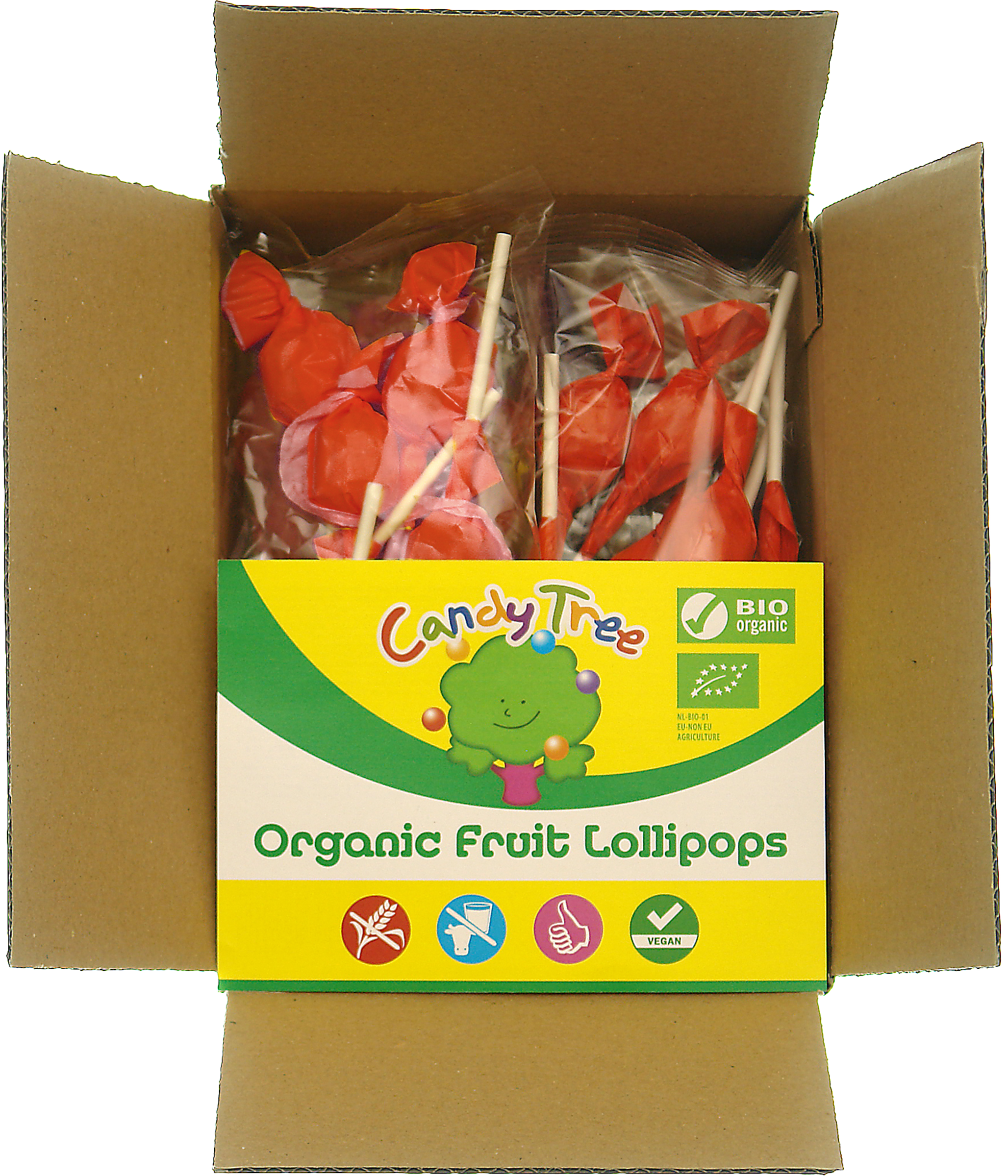 Candy Tree Aardbeiknotsen navul bio 42.00 Stuks