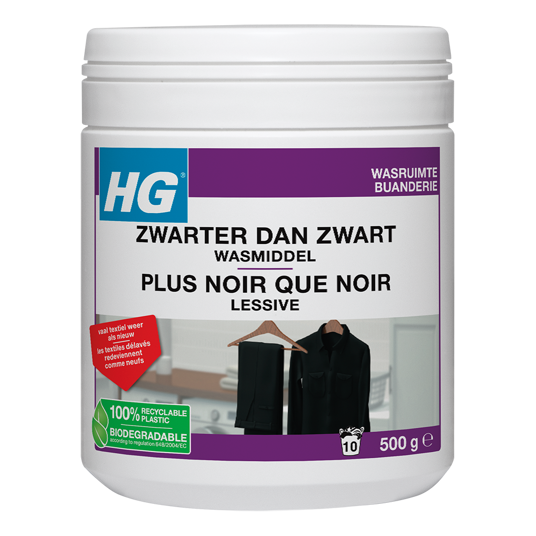 HG Wasmiddel zwarter dan zwart 500 Gram