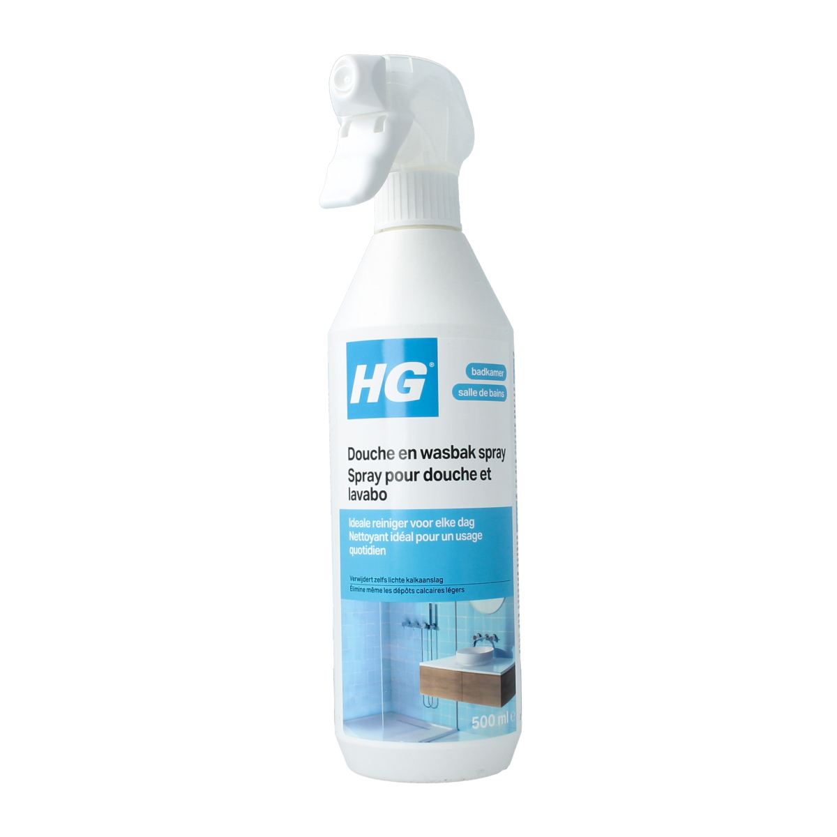HG Douche en wasbak reiniger 500.00 Milliliter